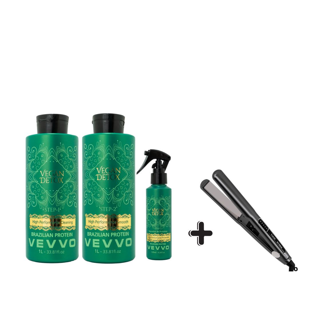 Kit Premium Vegan  Nanoplastia + Piastra Lizze Extreme( Uso Professionale )