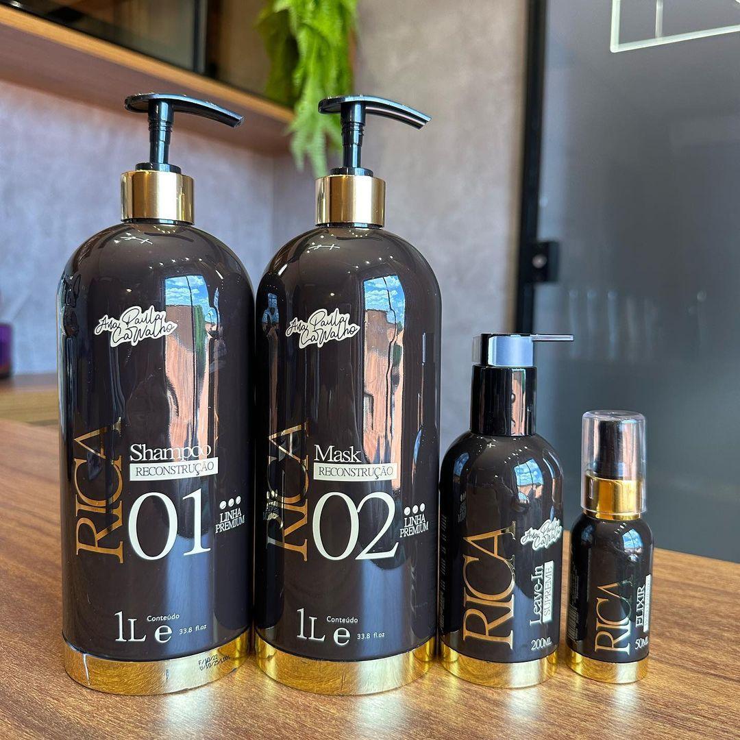 Ana Paula Carvalho Rica Collection +Elixir+Leave-in Trattamento per capelli altamente danneggiati.