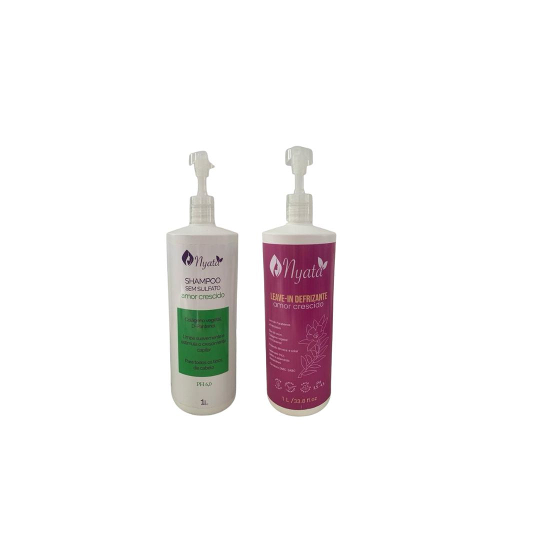 KIT Shampoo senza Solfati +Leave-In Defrizzing 2*1L