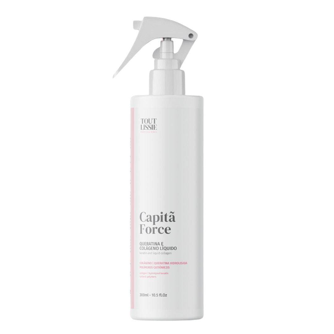 Cheratina e Collagene Liquido 300ml - Capitã Force.