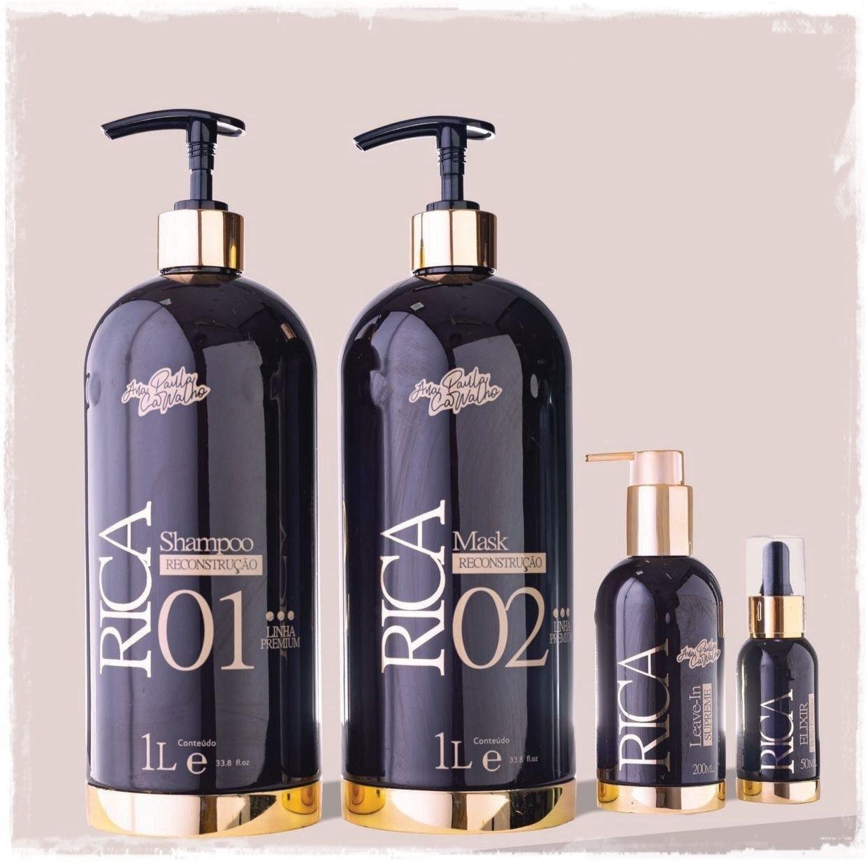 Ana Paula Carvalho Rica Collection +Elixir+Leave-in Trattamento per capelli altamente danneggiati.