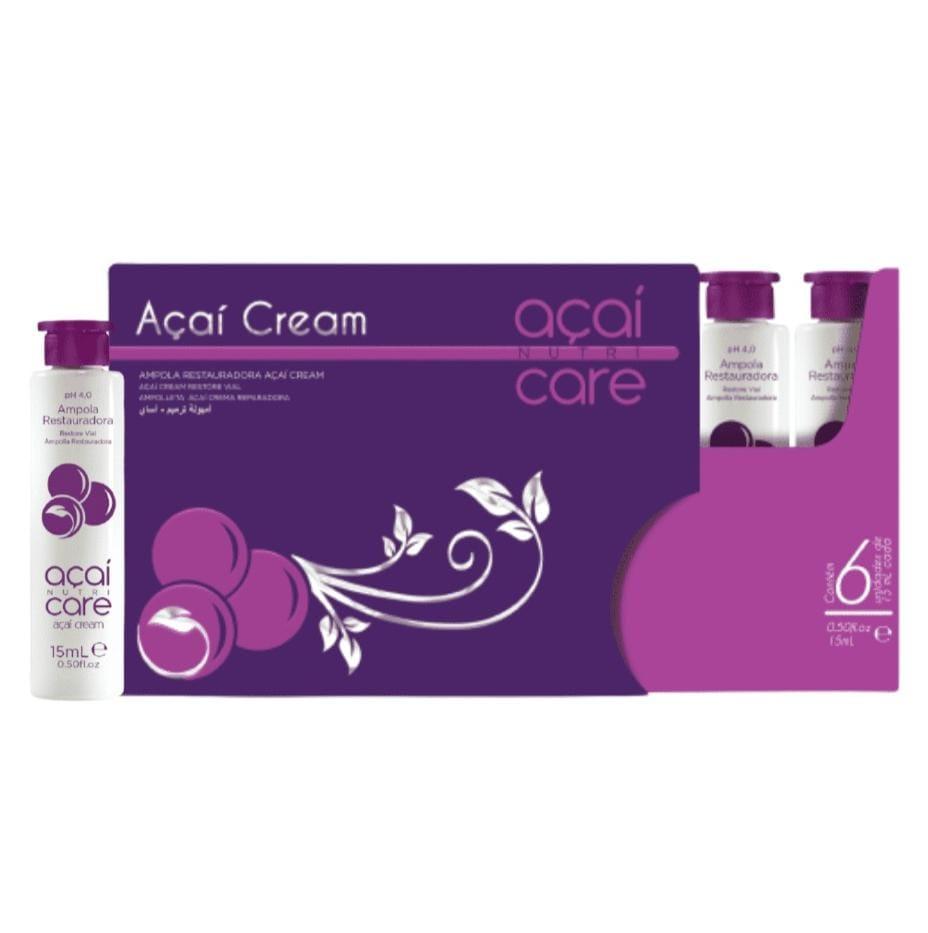 Kit Fiale ristrutturante Açaí Cream, restauro istantaneo dei capelli.