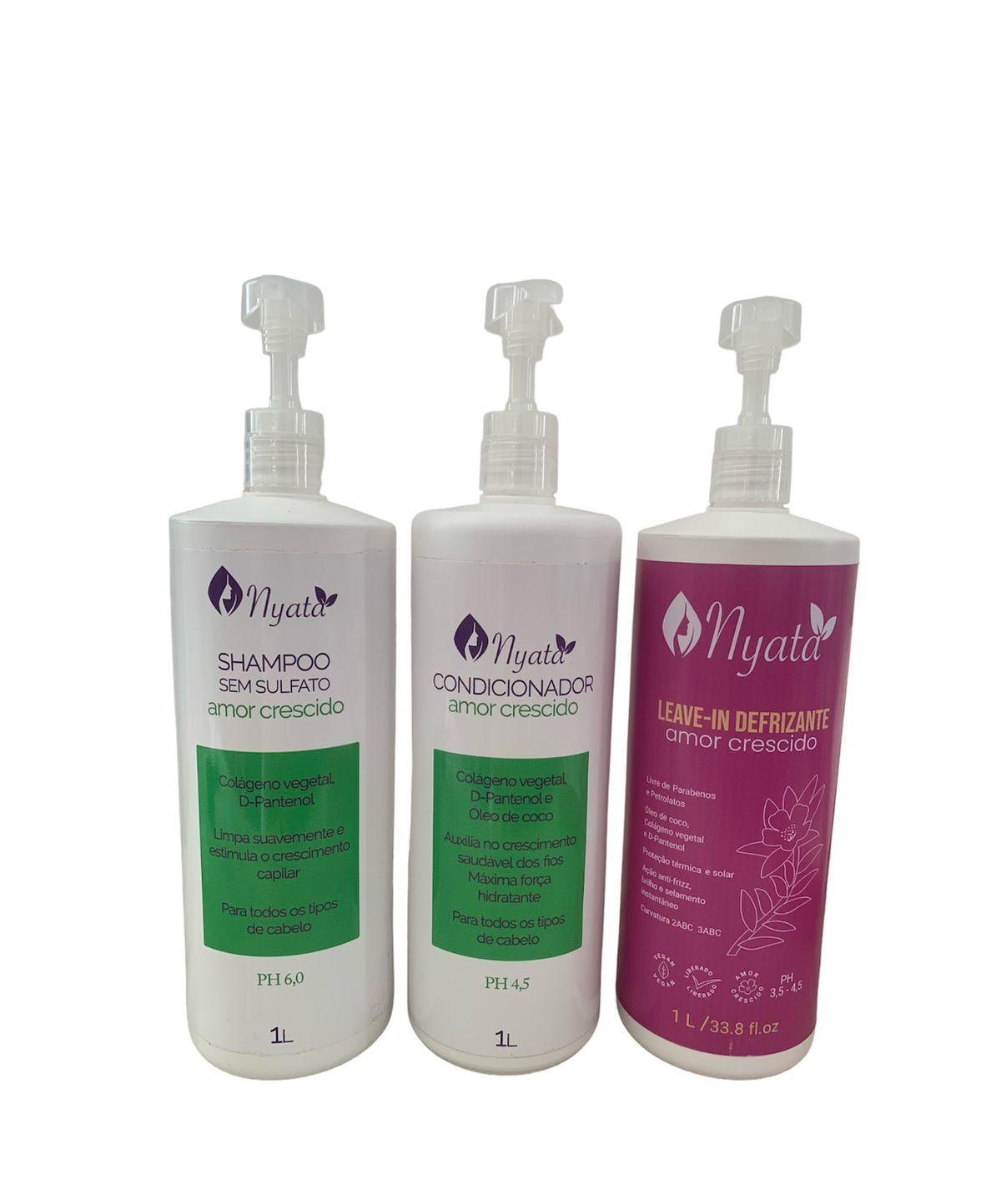 KIT Shampoo senza Solfati + Balsamo + Leave-In Defrizzing 3*1L