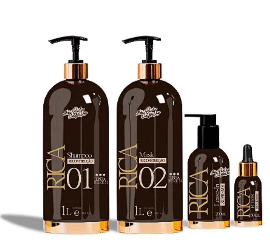 Ana Paula Carvalho Rica Collection +Elixir+Leave-in Trattamento per capelli altamente danneggiati.