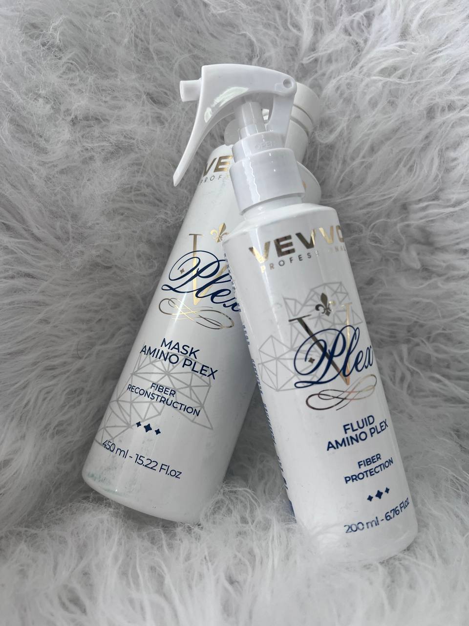 Kit profesional Amino Plex Vevvo para cabello dañado y elástico