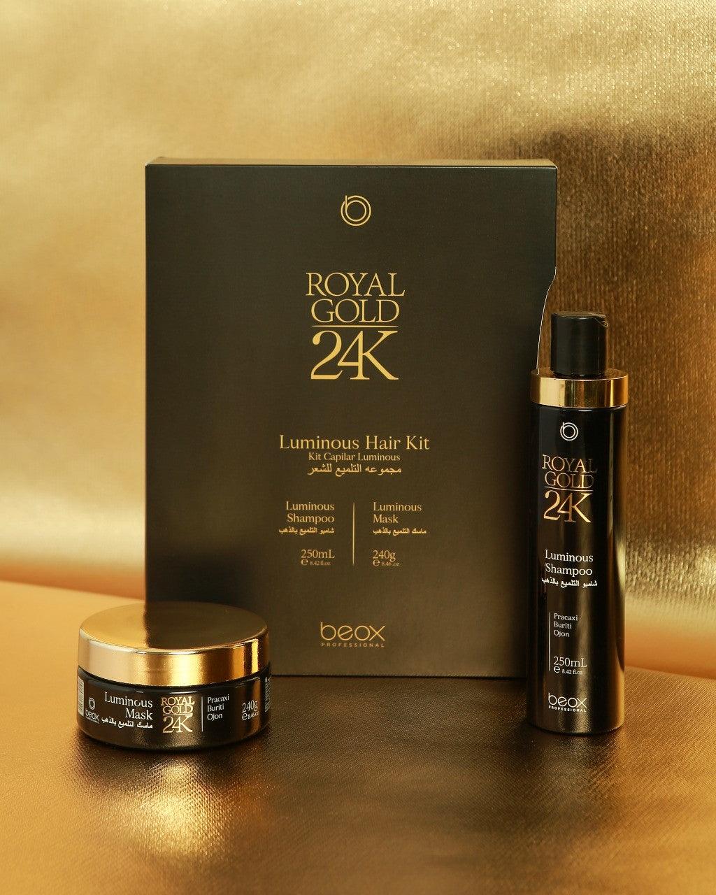 ROYAL GOLD 24K capelli estremamente lucidi e sani. 250g