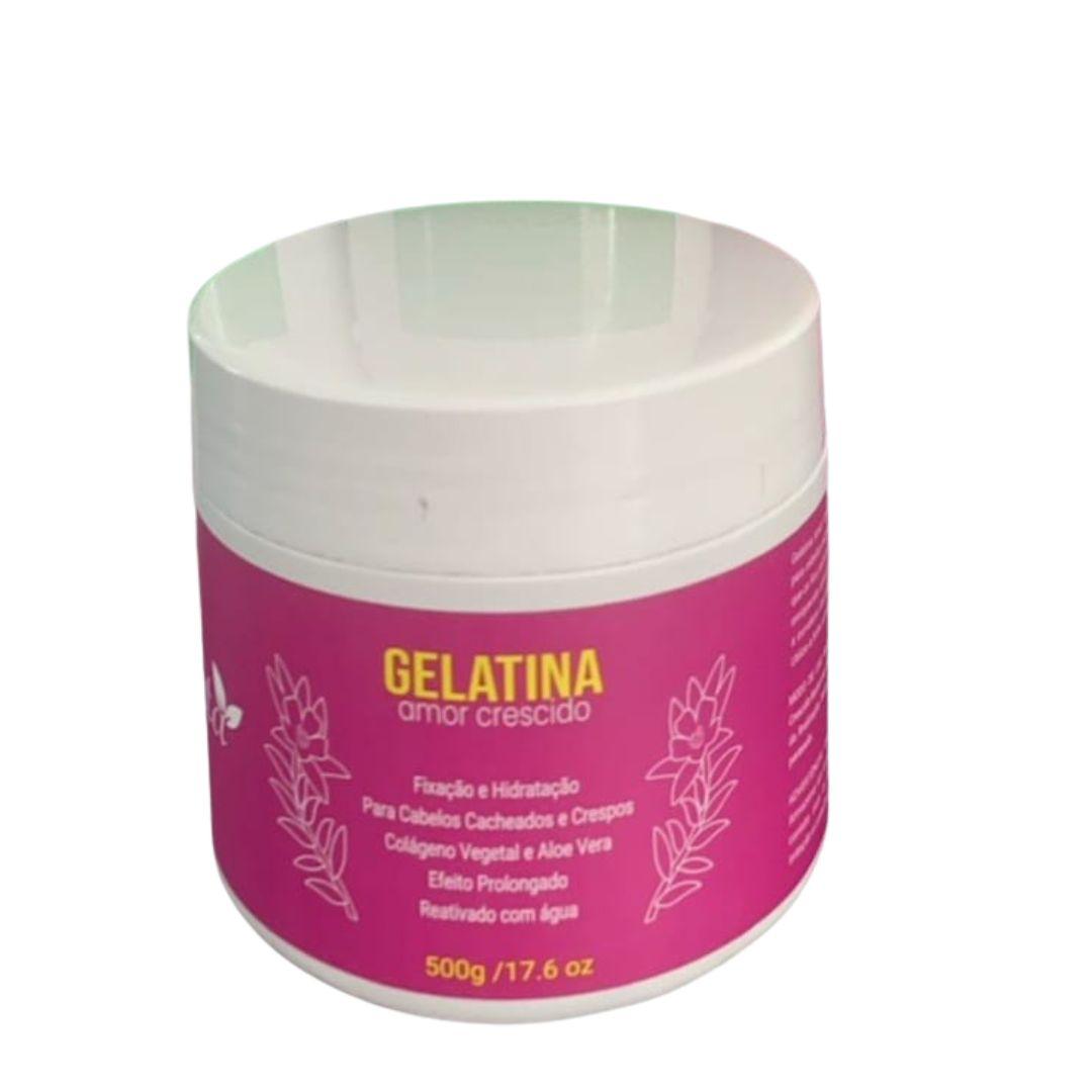 Gelatina amor crescido, fissante per Capelli  Linea vegan capelli ricci 1kg