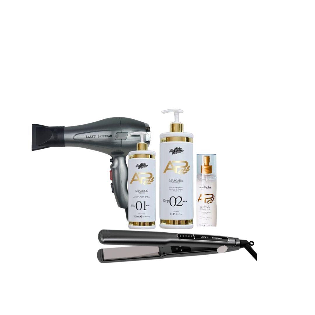 Kit professional, alisado, plancha,secador e photon 1 luz