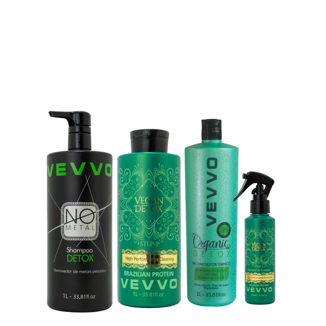 Kit Linea Premium Organic  Nanoplastia + Shampoo No Metal Detox( Uso Professionale)