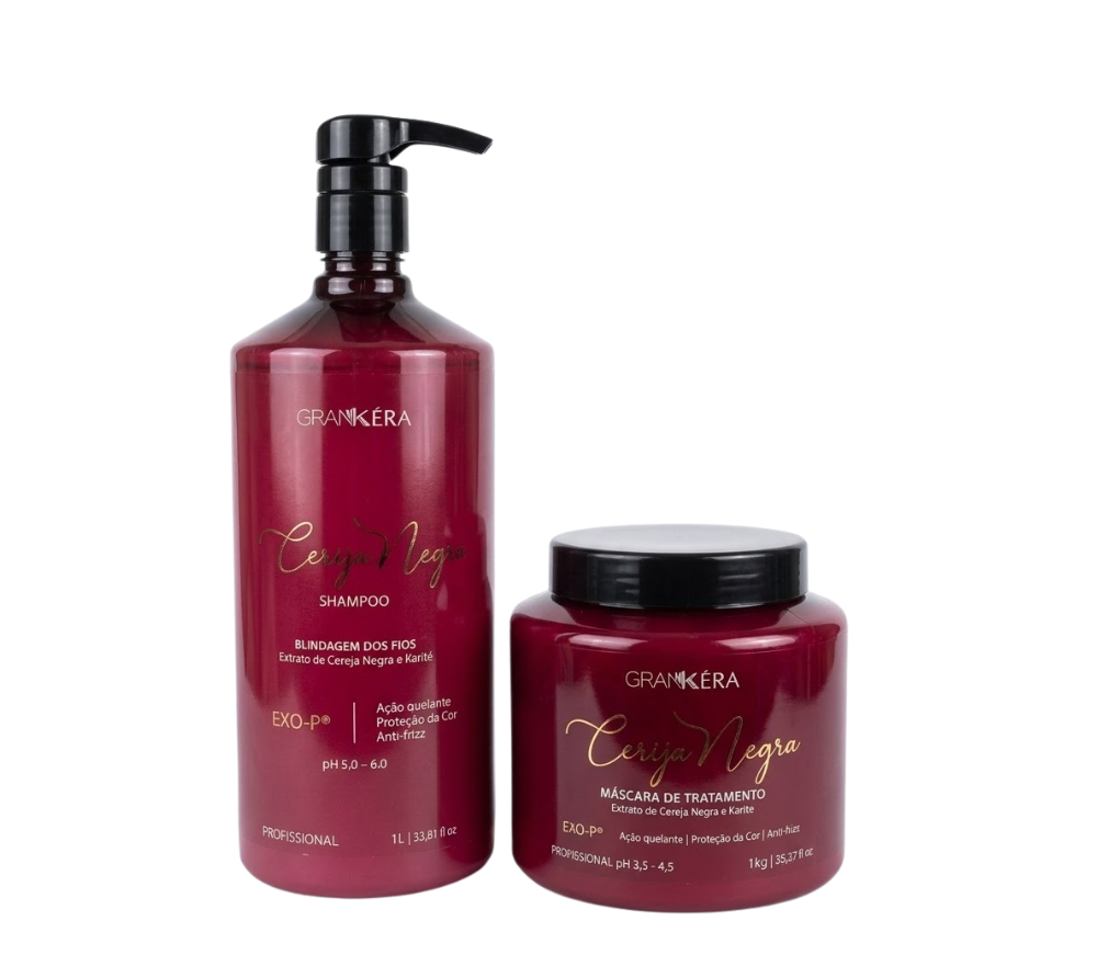 Kit Cereja Negra – Trattamento Premium | Protezione e Sigillatura della Fibra Capillare